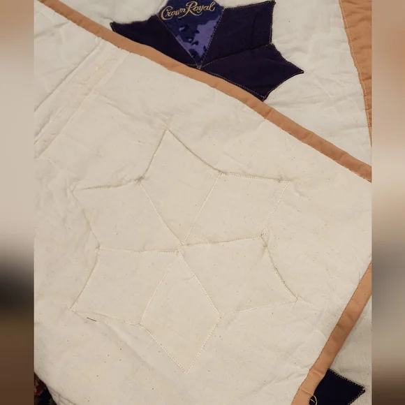 Crown Royal Hand Made Quilt 82X98
